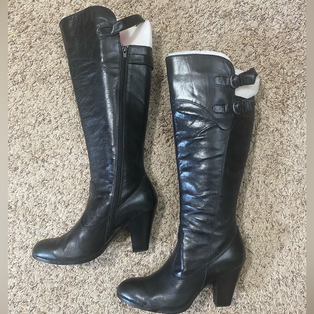 Born Collette leather knee high boots